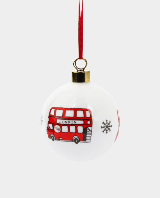 Victoria Eggs London Bus Bauble