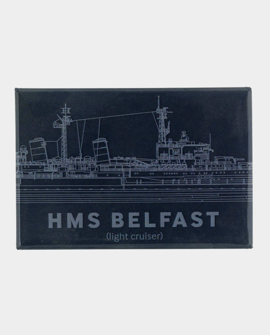 HMS Belfast Blueprint Magnet