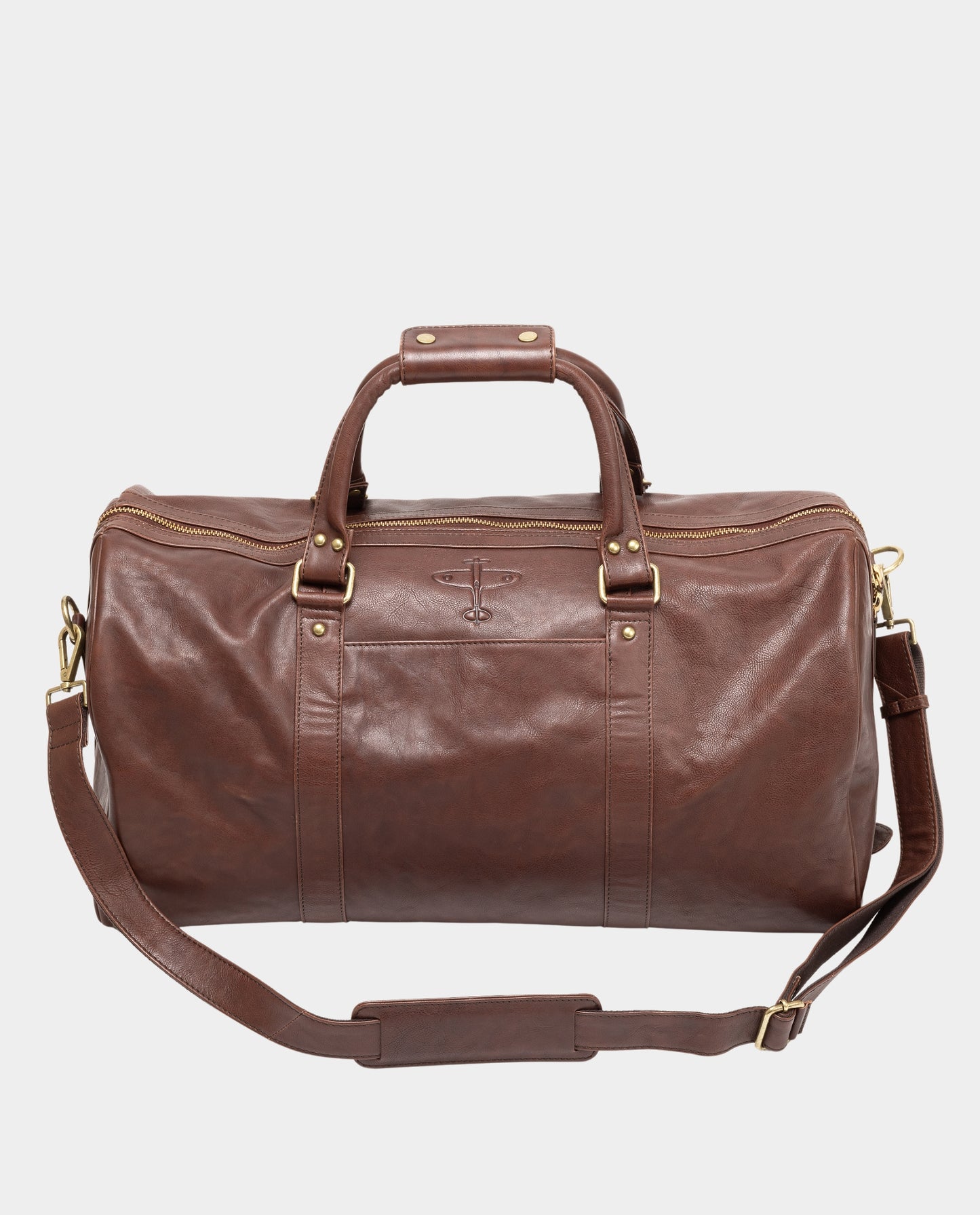 mens leather holdall