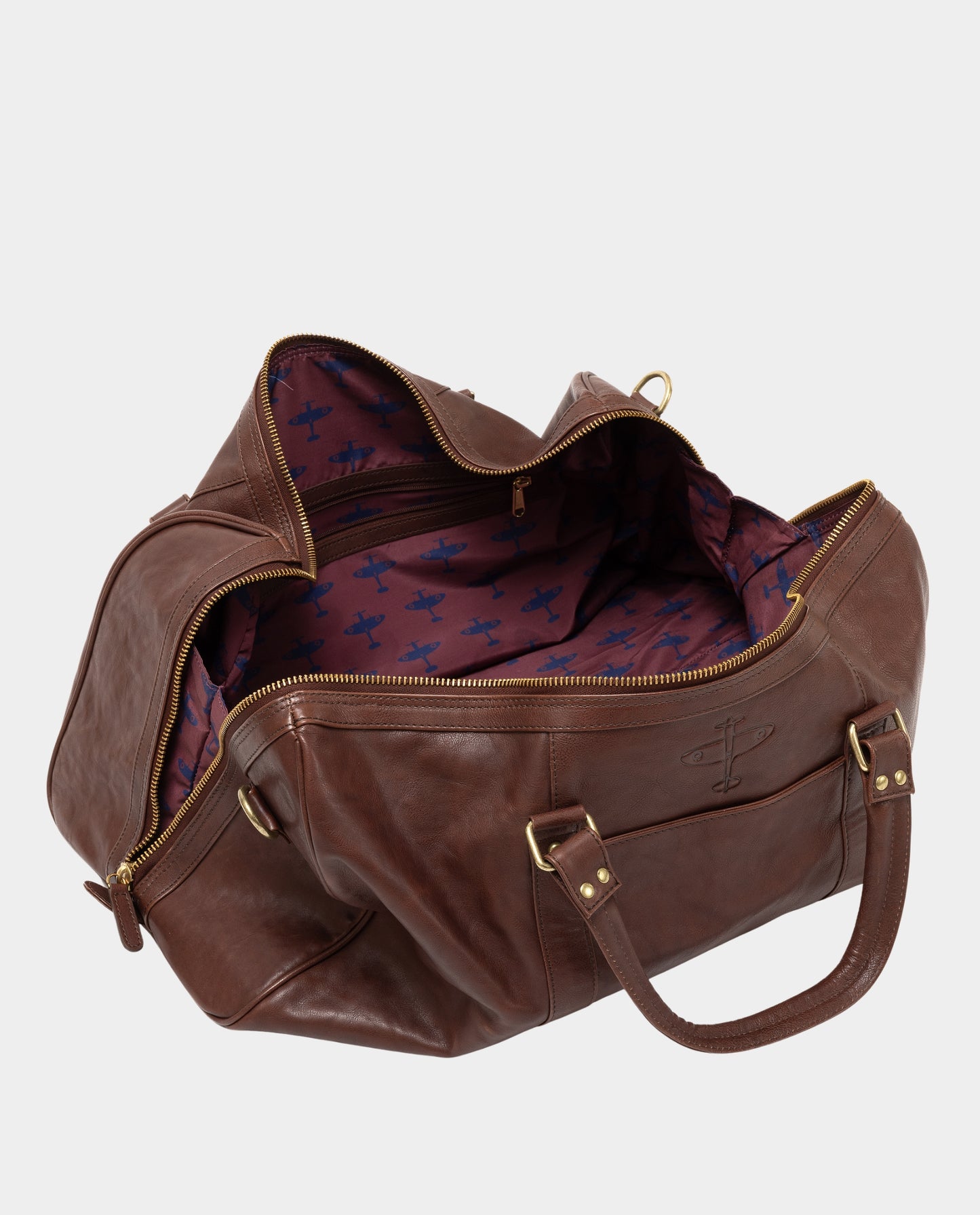 mens leather holdall