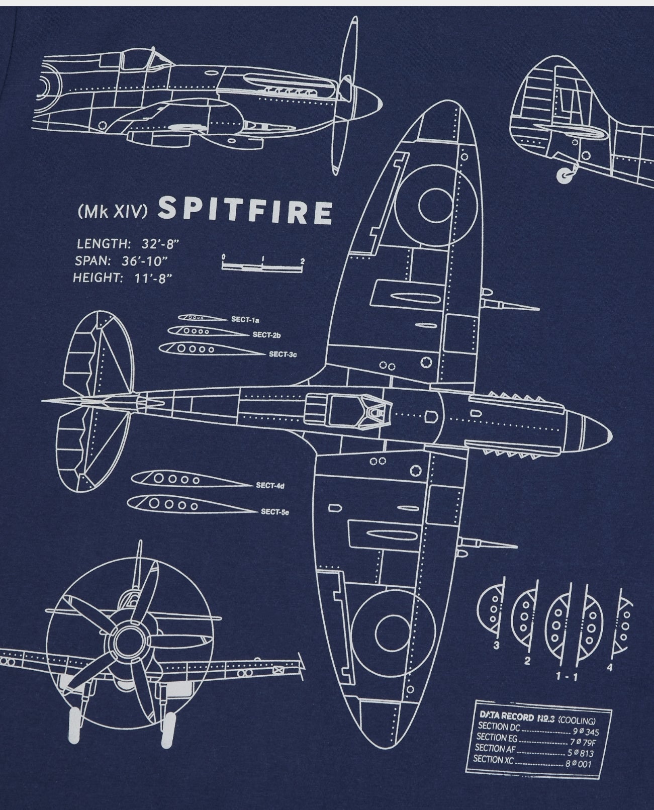 Spitfire Blueprint T-Shirt
