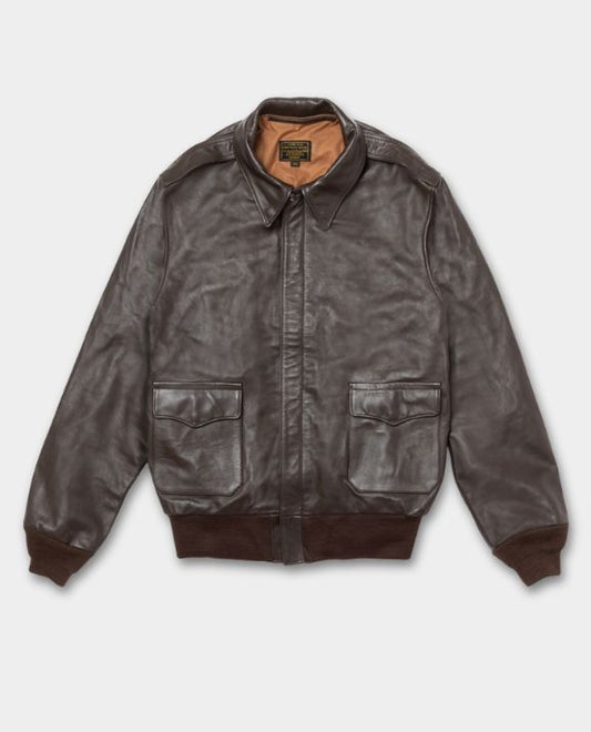 Leather Bomber Jacket