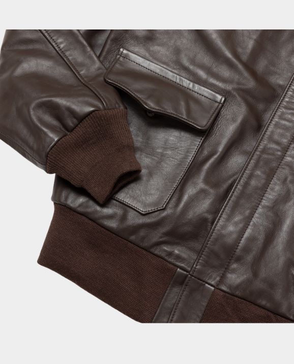 Leather Bomber Jacket