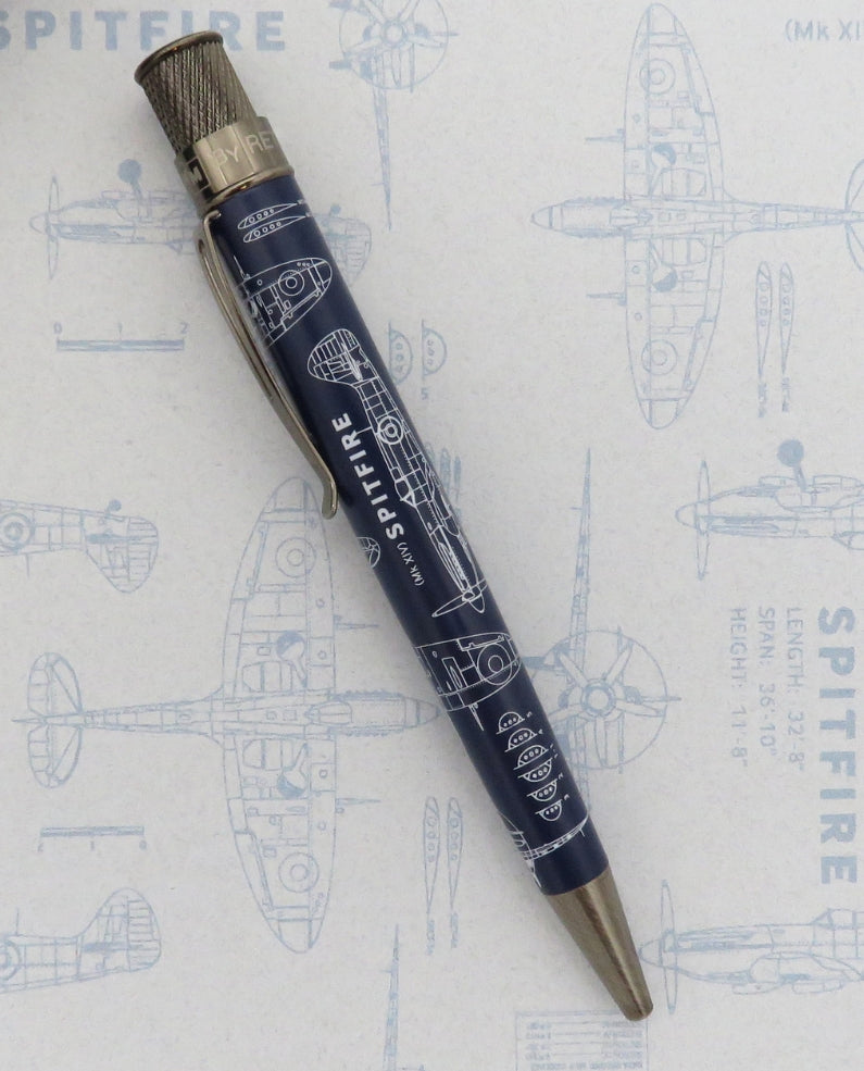 Retro 51 Spitfire Blueprint Rollerball Pen