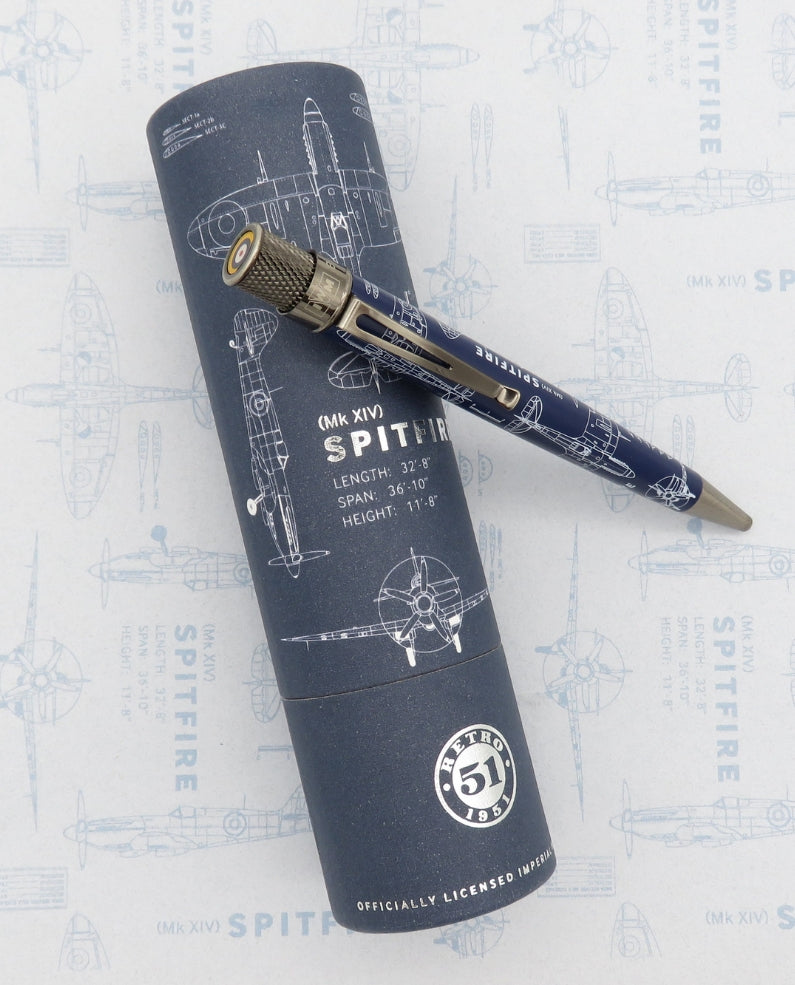 Retro 51 Spitfire Blueprint Rollerball Pen