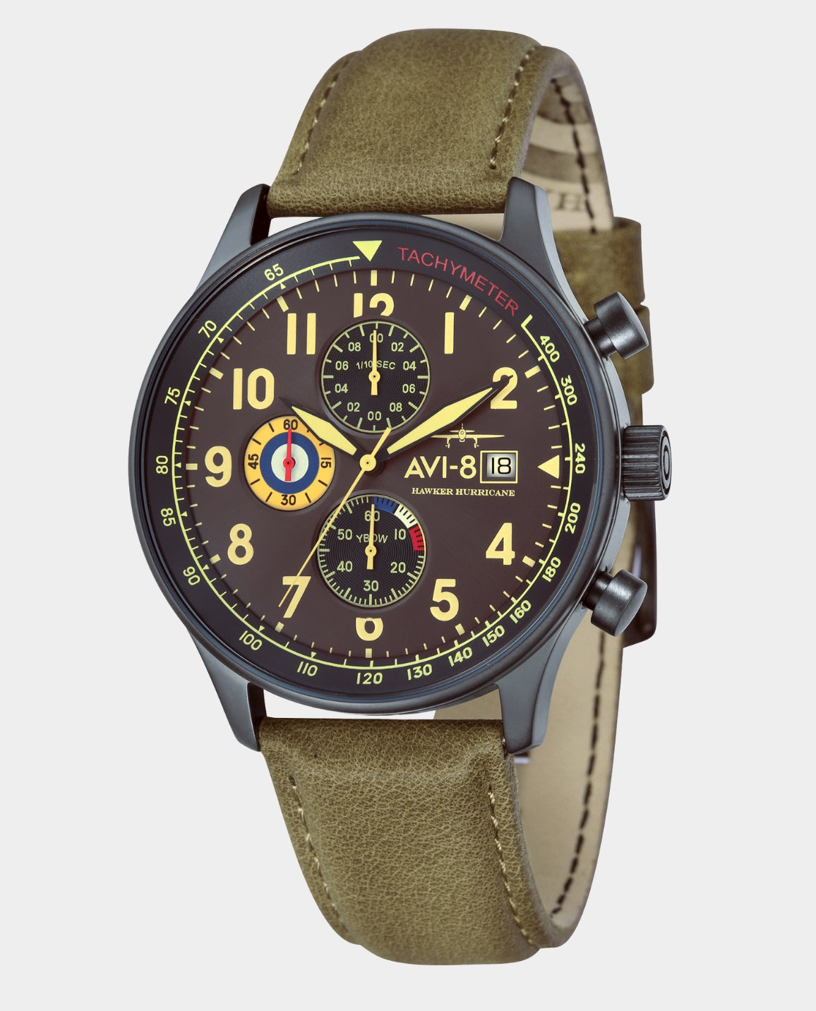 AVI-8 Hurricane Dark Earth Classic Chronograph Watch
