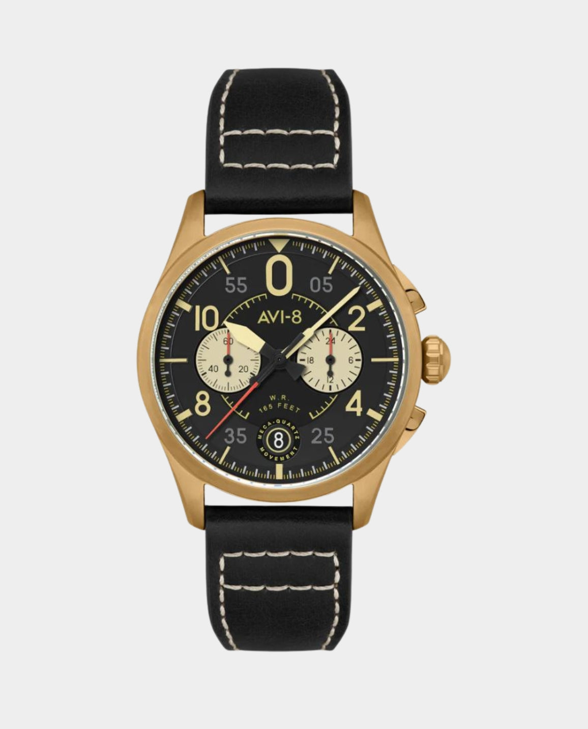 AVI-8 Spitfire Void Black Lock Chronograph Watch