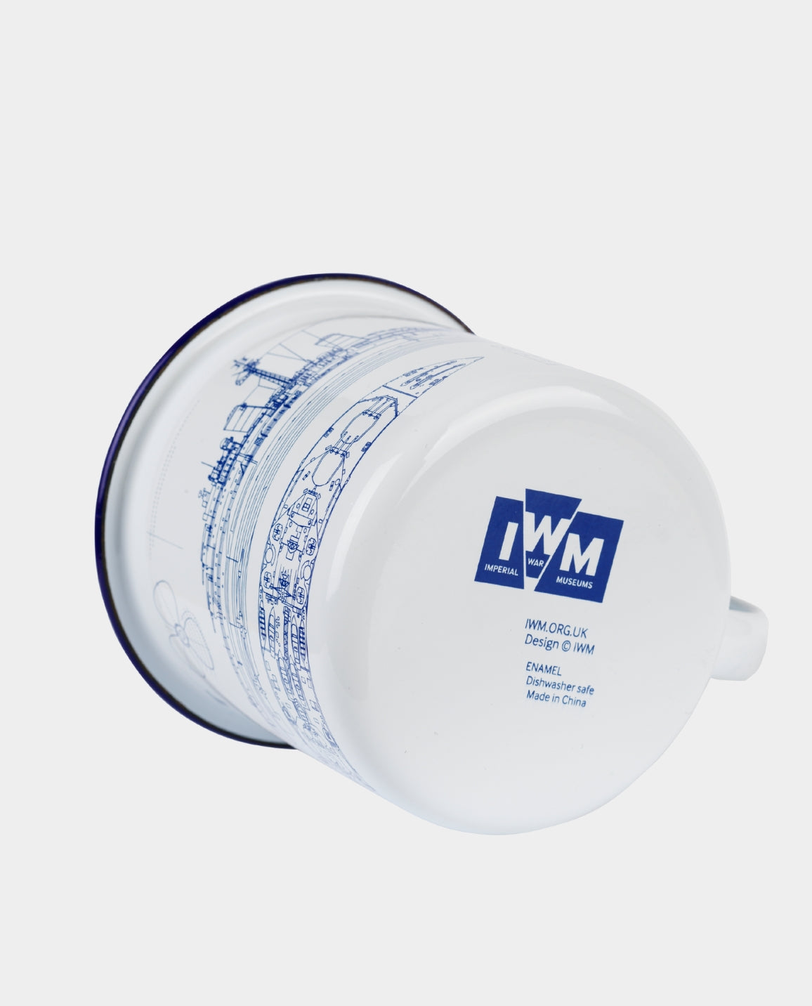 HMS Belfast Blueprint Enamel Mug