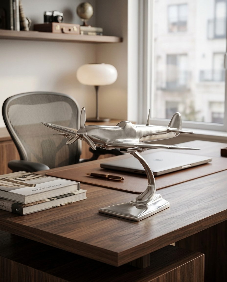 Aluminium Spitfire Desk Model