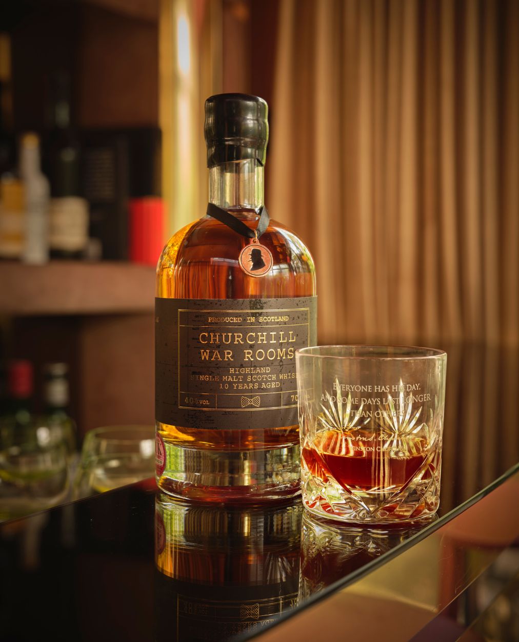 Churchill Signature Whisky & Crystal Glasses Gift Set