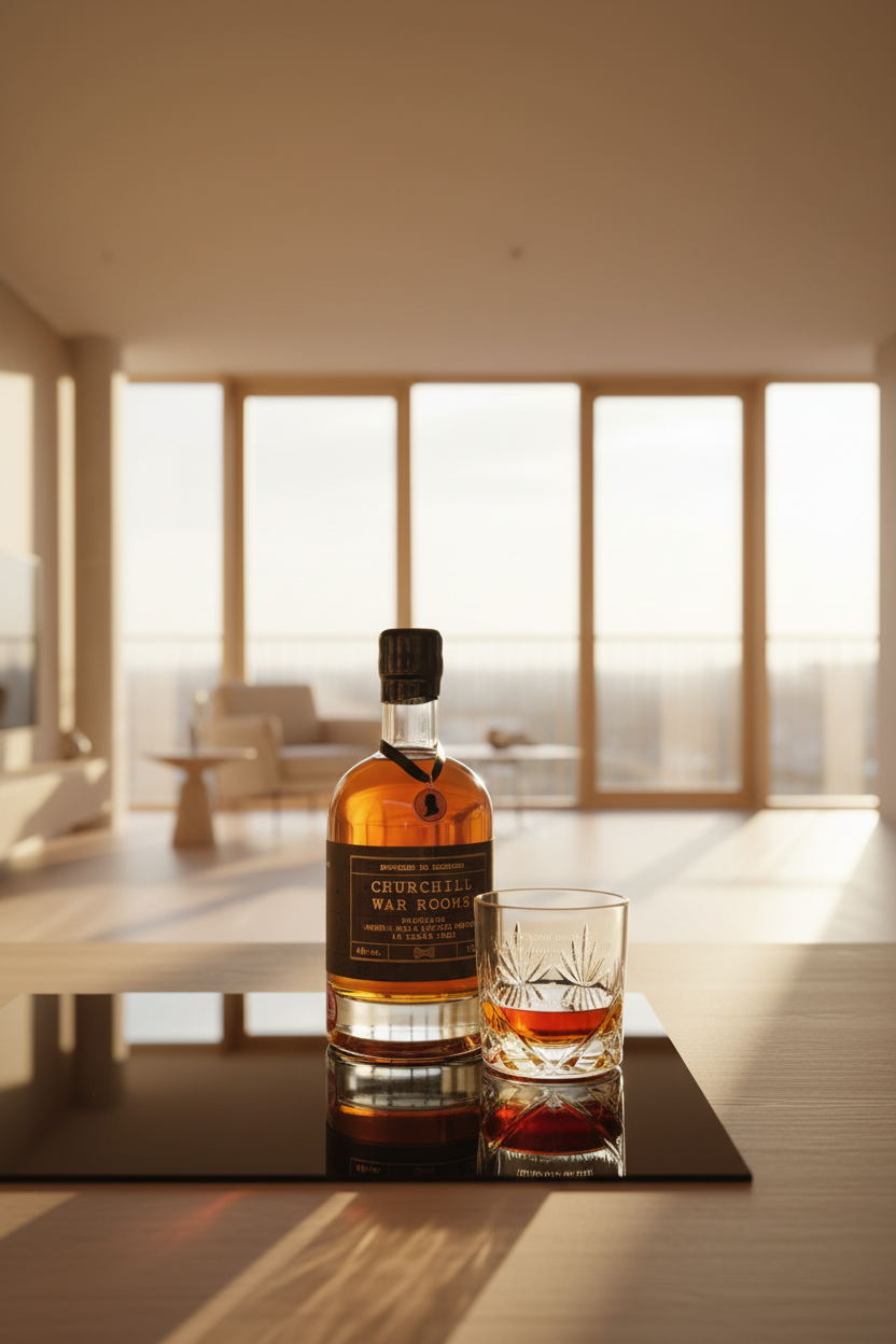 Churchill Signature Whisky & Crystal Glasses Gift Set
