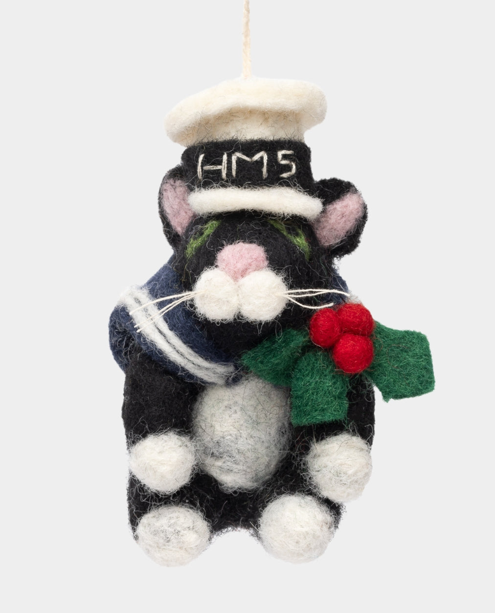 Frankenstein Cat Wool Decoration