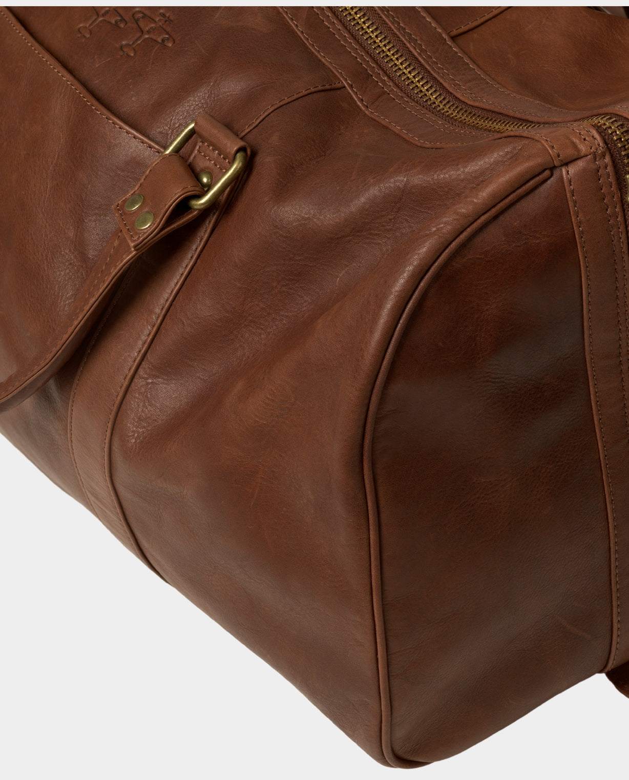 Leather holdall