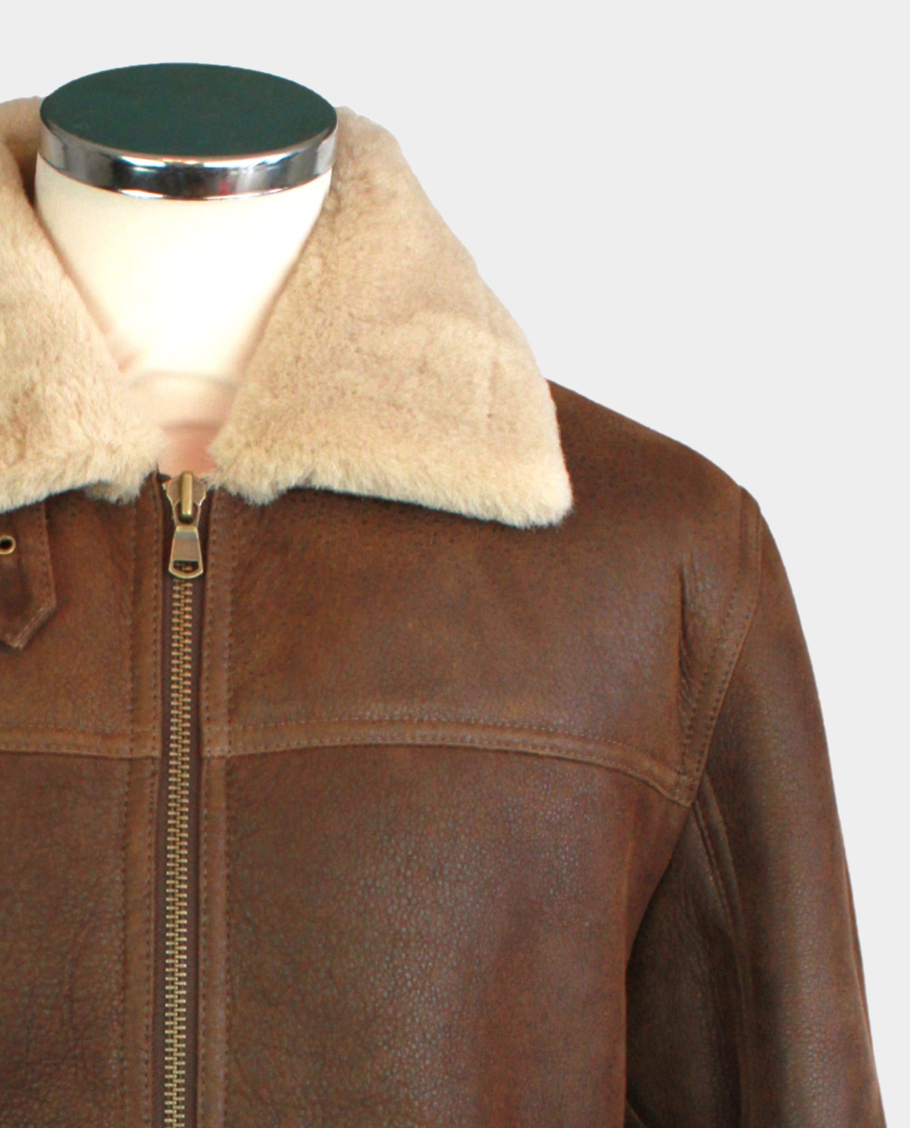 Leather Flying Jacket Styled on Irvin Jacket