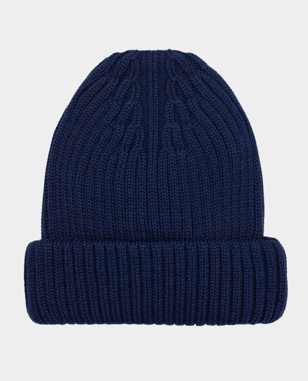 Navy Merino Wool Beanie