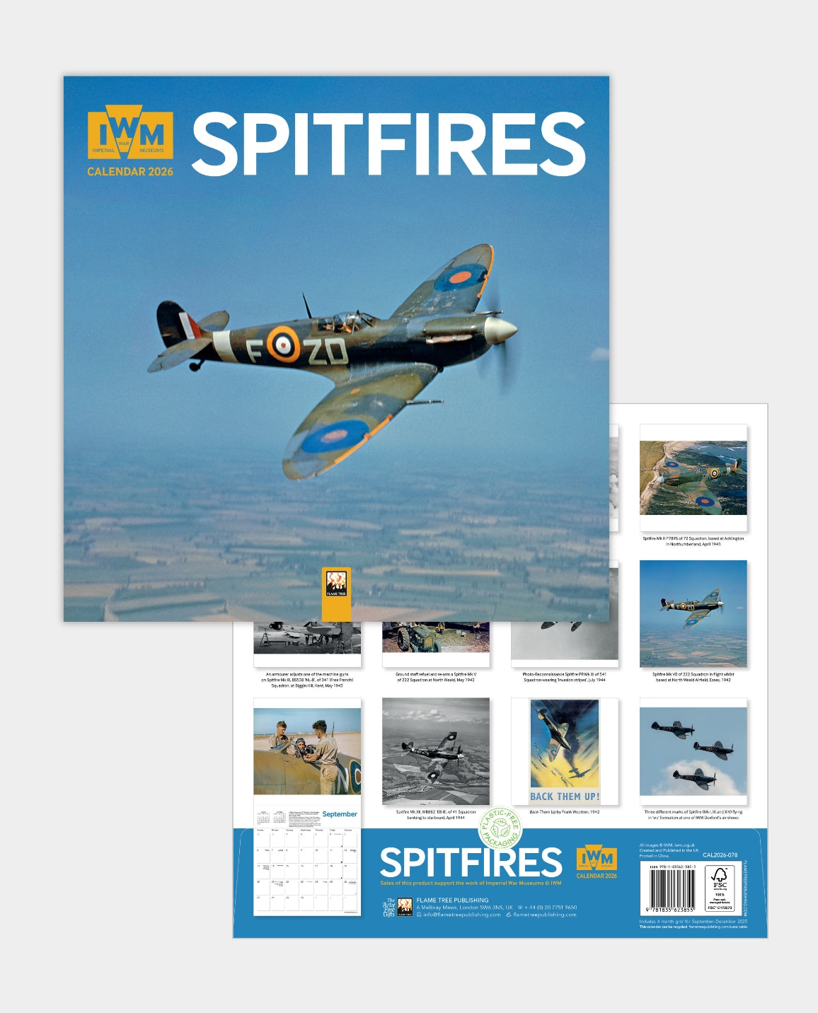 Spitfire Wall Calendar 2026