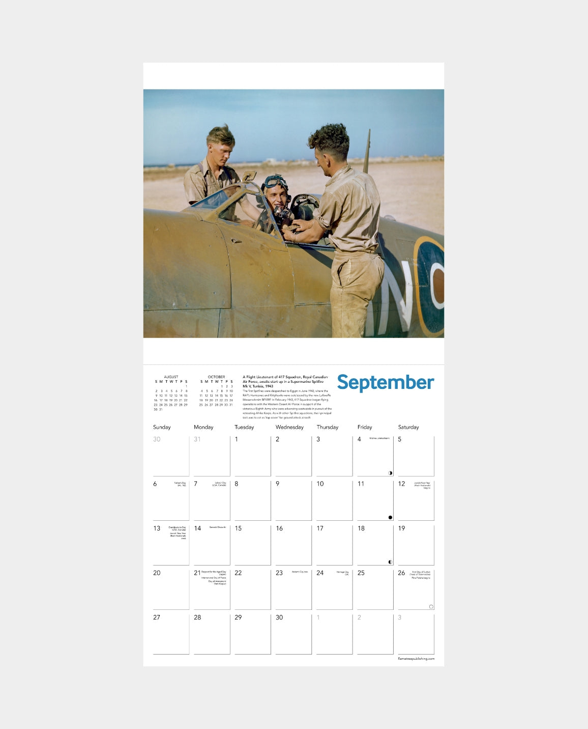 Spitfire Wall Calendar 2026