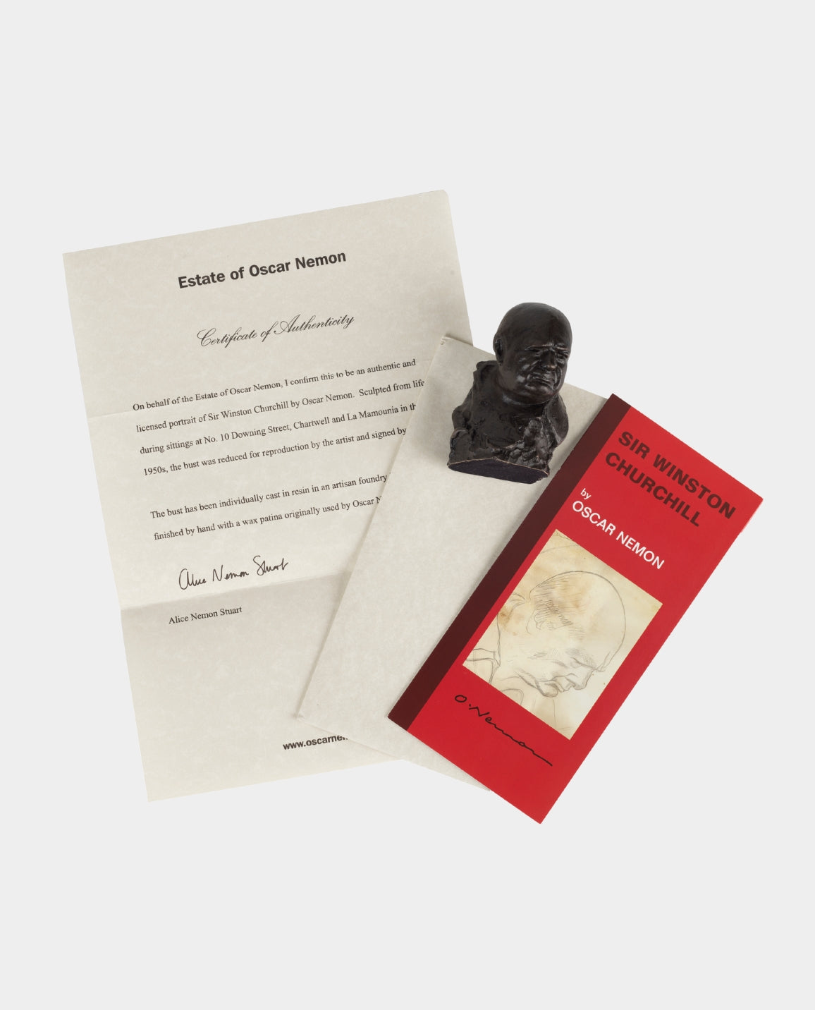 Nemon Small Bronze Churchill Bust