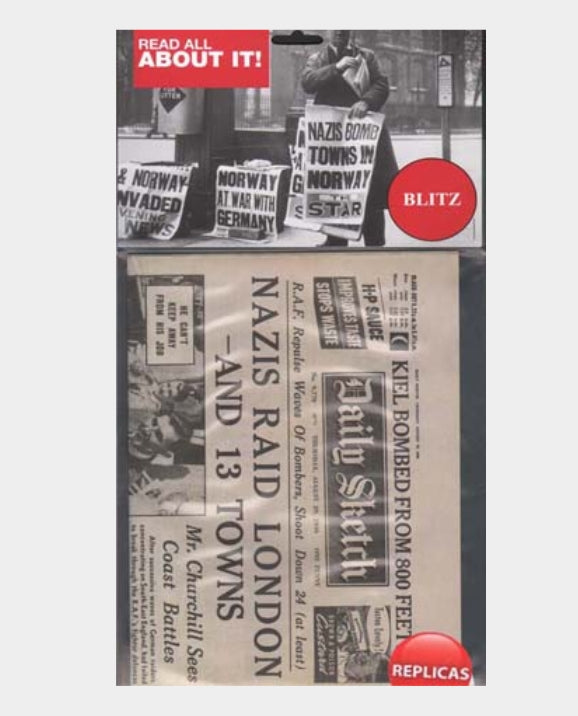 Wartime London Blitz Newspaper