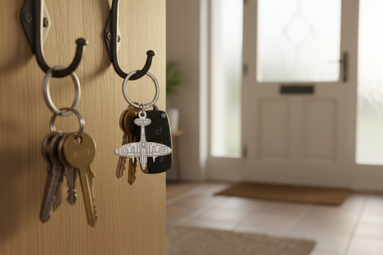 Spitfire Blueprint Keyring