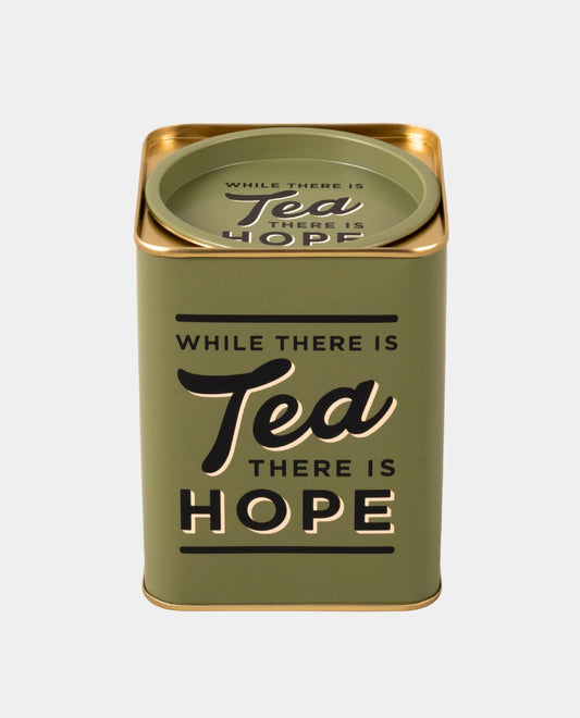 While There is Tea There is Hope Tea Tin