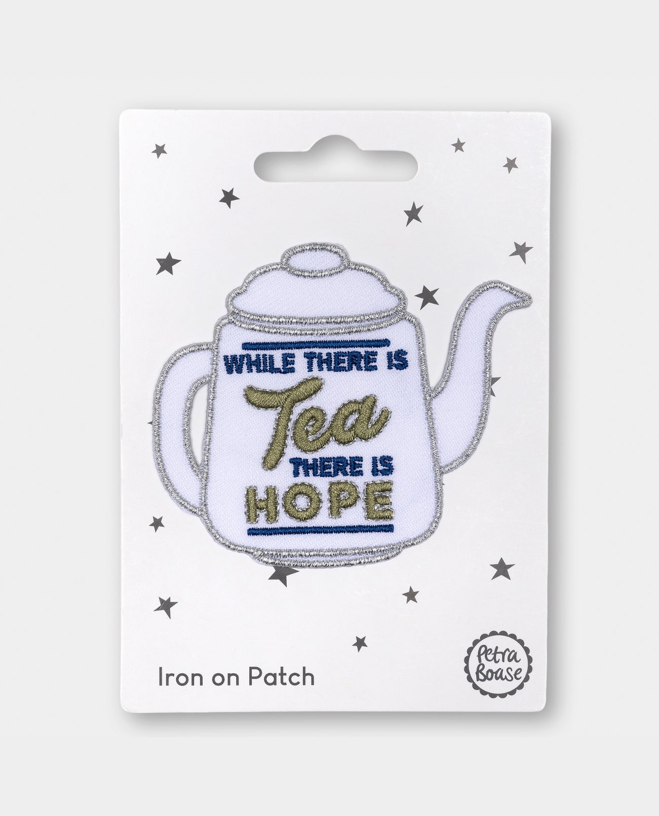 While there is Tea There is Hope Iron on Patch