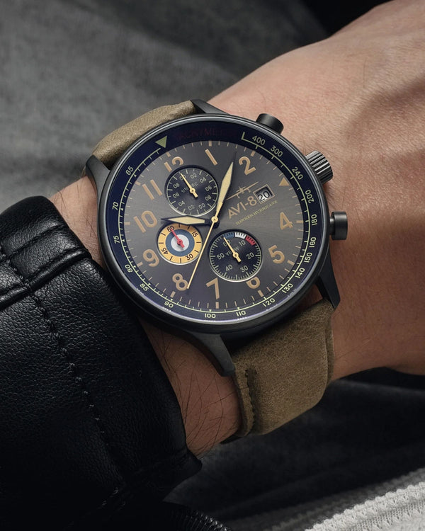 AVI-8 Hurricane Dark Earth Classic Chronograph Watch