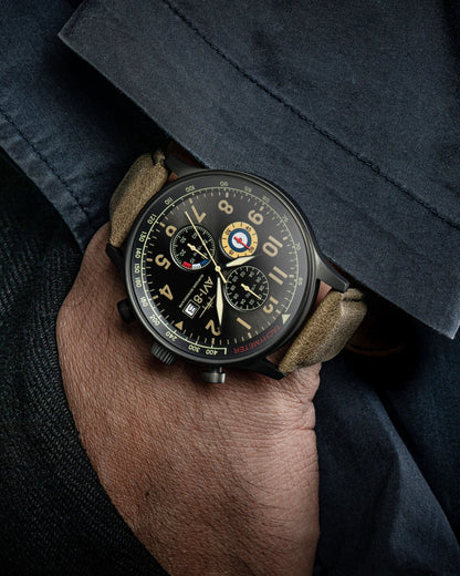 AVI-8 Hurricane Dark Earth Classic Chronograph Watch