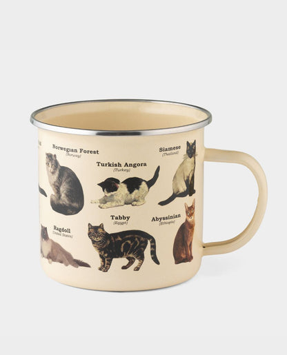 Enamel Cat Mug