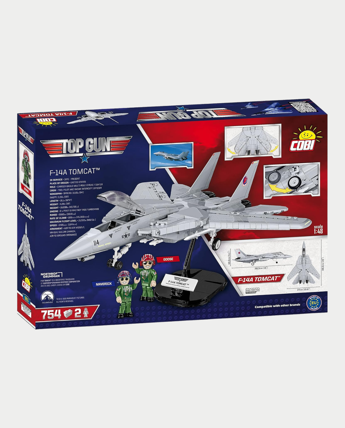 COBI F-14 Tomcat Top Gun Brick Set