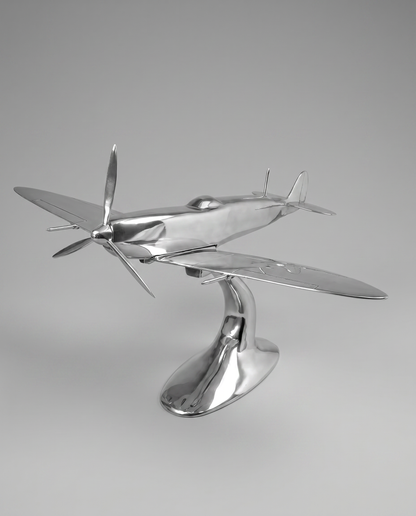 Aluminium Spitfire Sculpture Model 32in. Wingspan