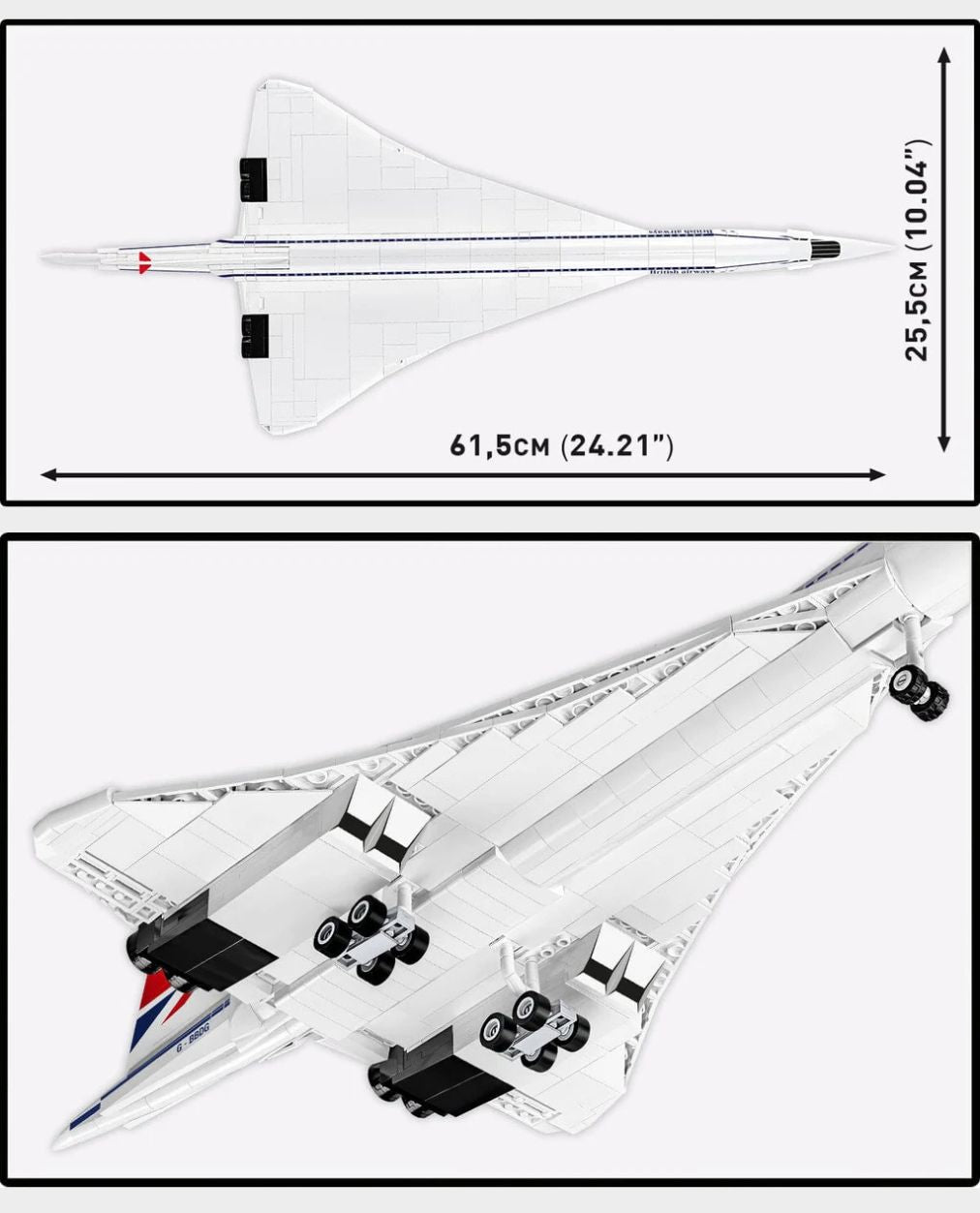 COBI Concorde Brick Set