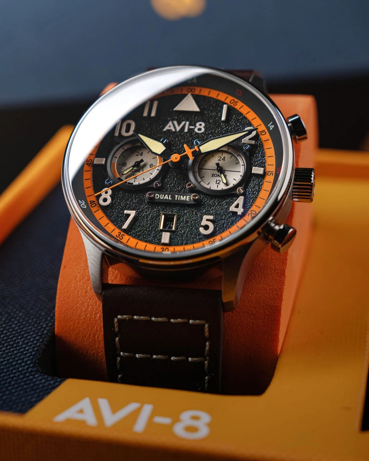 AVI-8 IWM Hurricane Carey Dual Time Watch