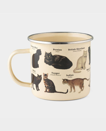 Enamel Cat Mug