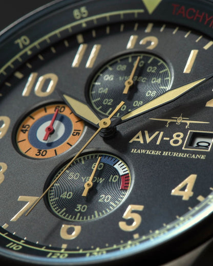 AVI-8 Hurricane Dark Earth Classic Chronograph Watch