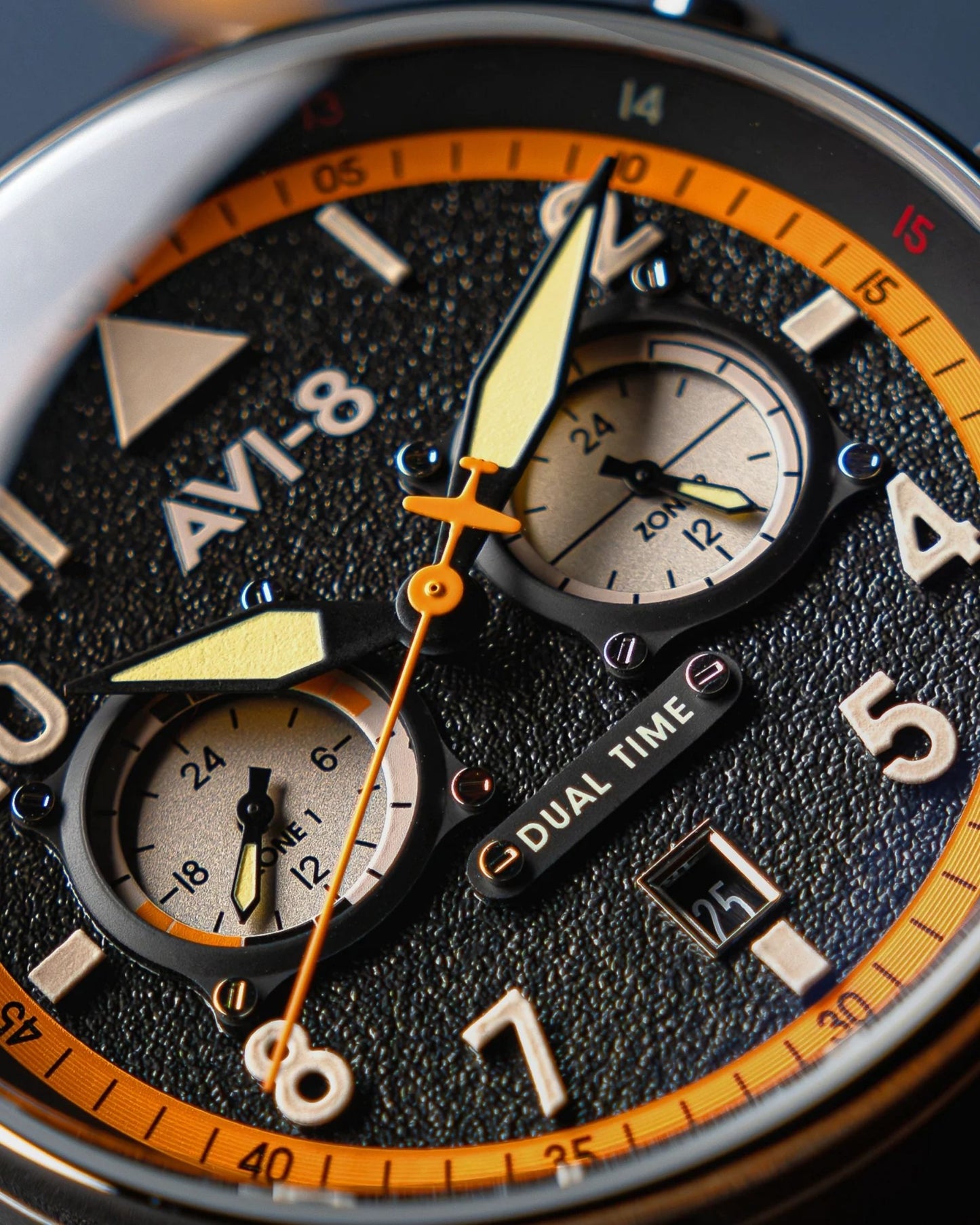 AVI-8 IWM Hurricane Carey Dual Time Watch