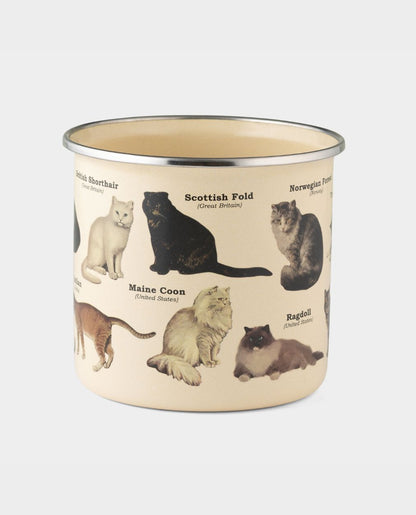 Enamel Cat Mug