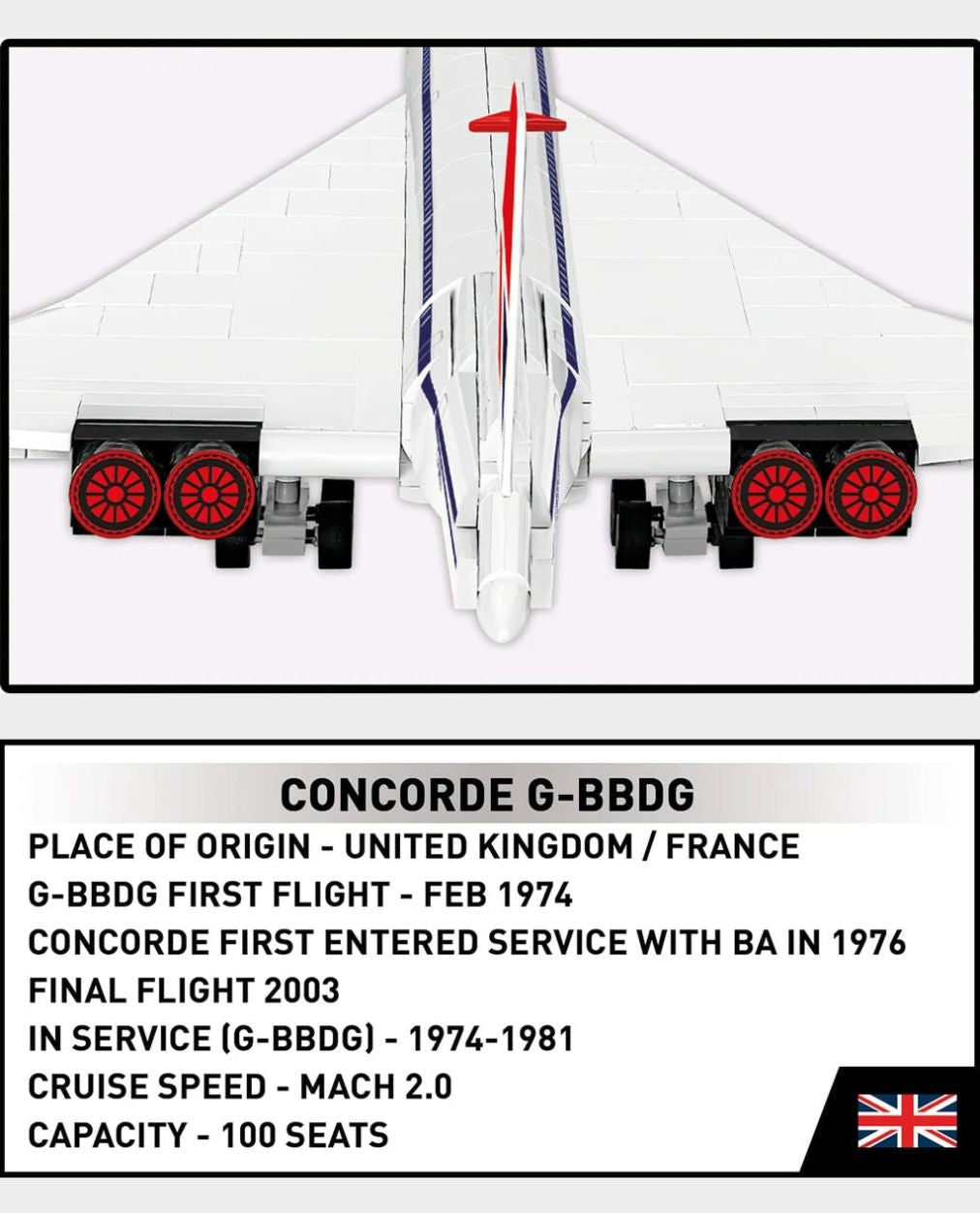 COBI Concorde Brick Set