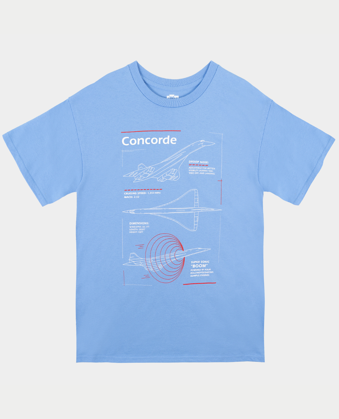 Blue Concorde T-shirt
