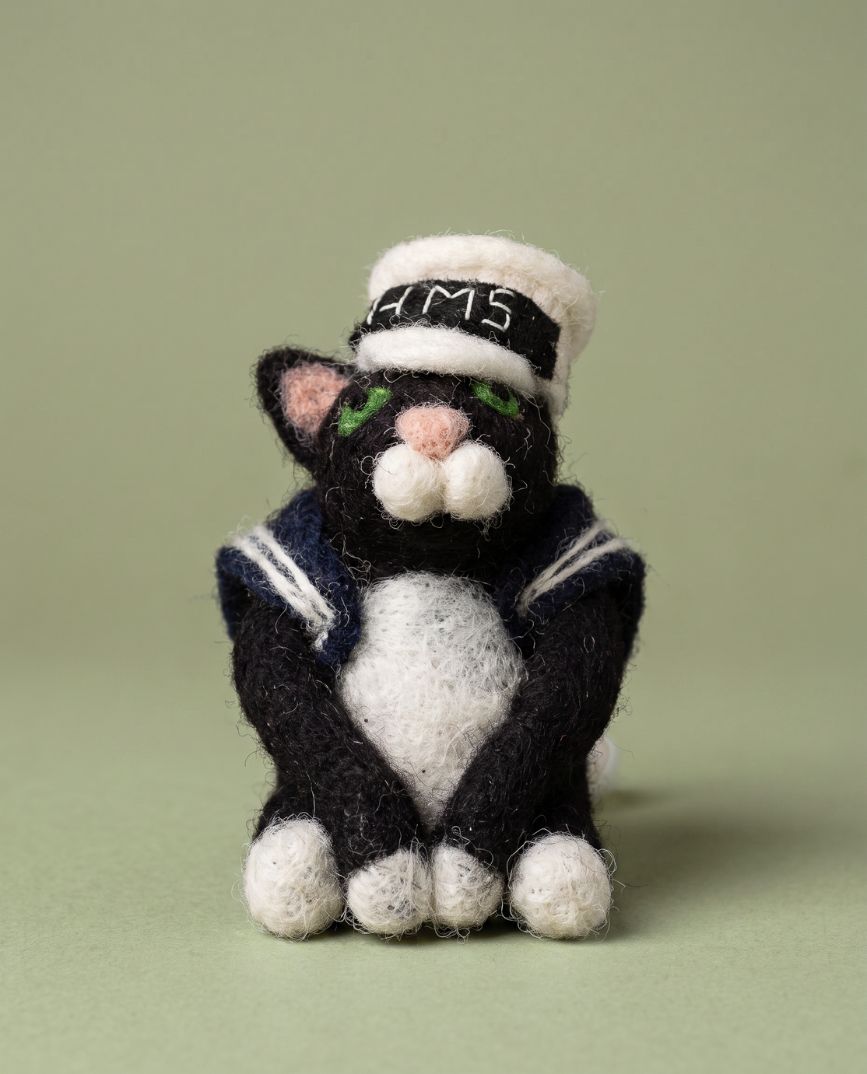 Frankenstein Cat Wool Decoration