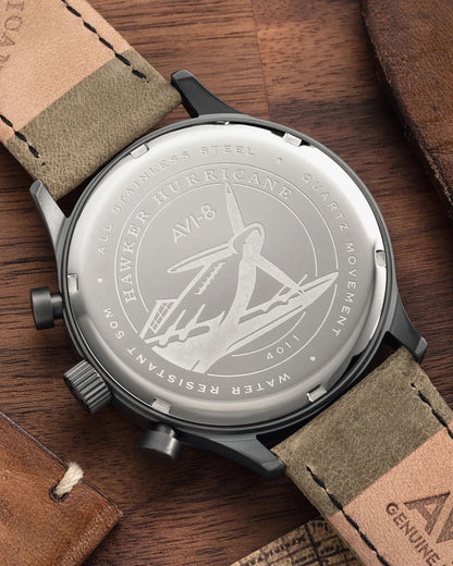 AVI-8 Hurricane Dark Earth Classic Chronograph Watch