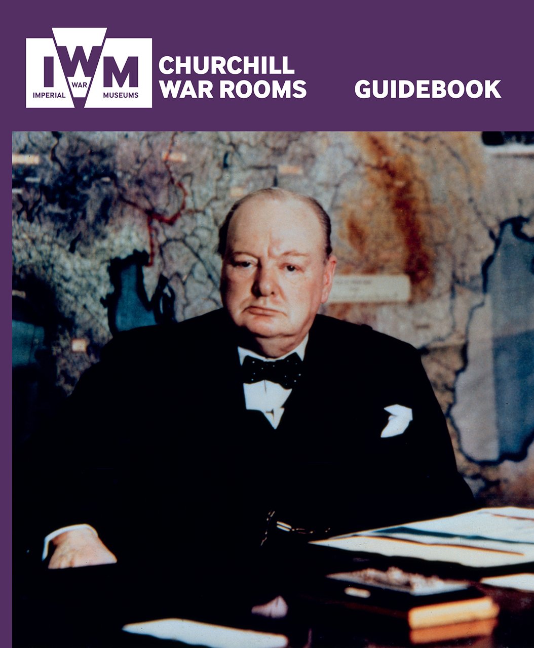 Guidebook cover featuring a portrait of Winston Churchill with Imperial War Museums branding.