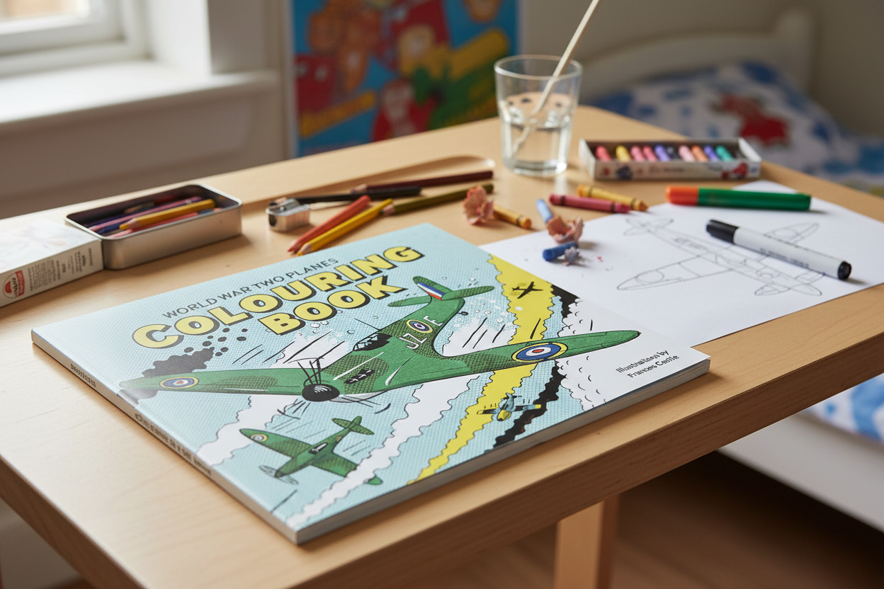 World War Two Planes Colouring Book