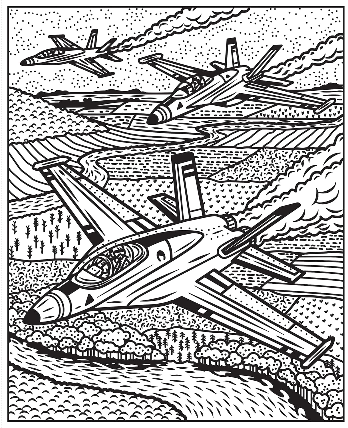Planes and Helicopters Magic Painting Book
