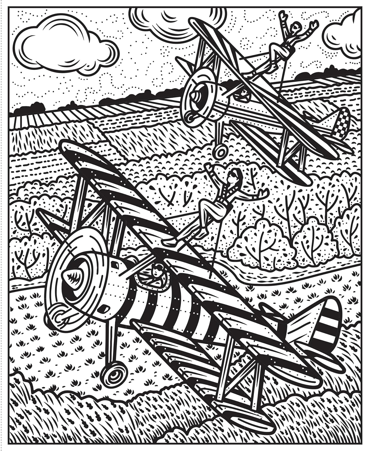 Planes and Helicopters Magic Painting Book