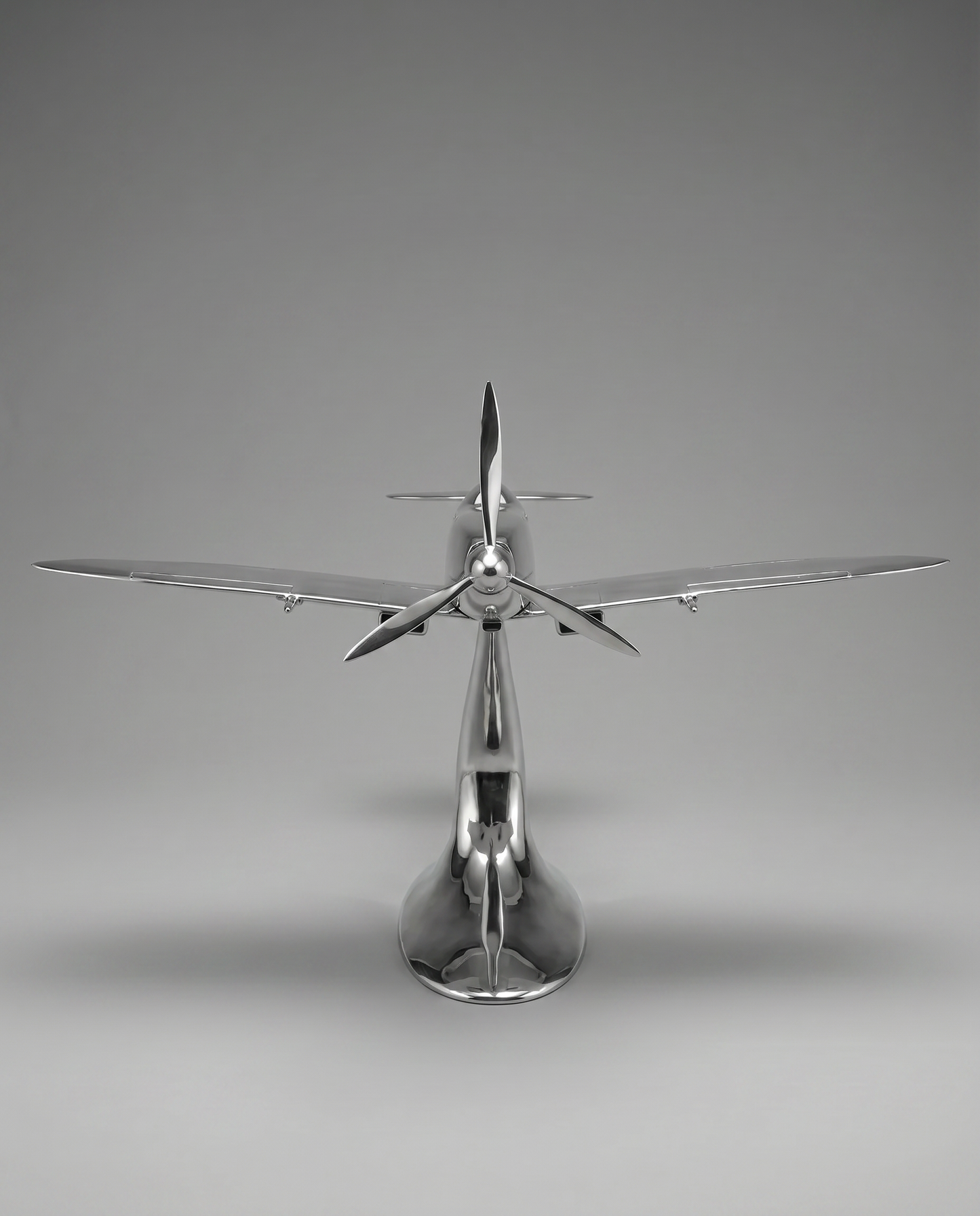 Aluminium Spitfire Sculpture Model 32in. Wingspan