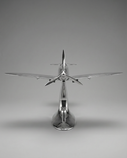 Aluminium Spitfire Sculpture Model 32in. Wingspan