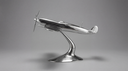 Aluminium Spitfire Sculpture Model 32in. Wingspan
