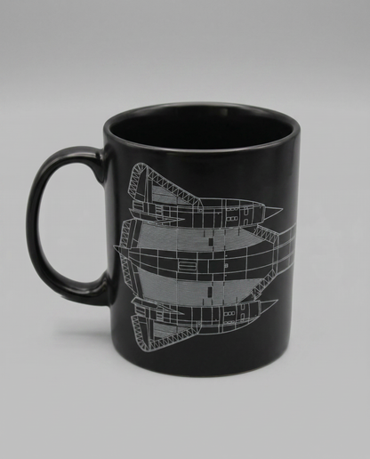 Blackbird Blueprint Ceramic Mug
