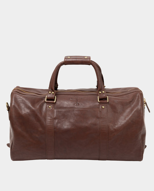 mens leather holdall